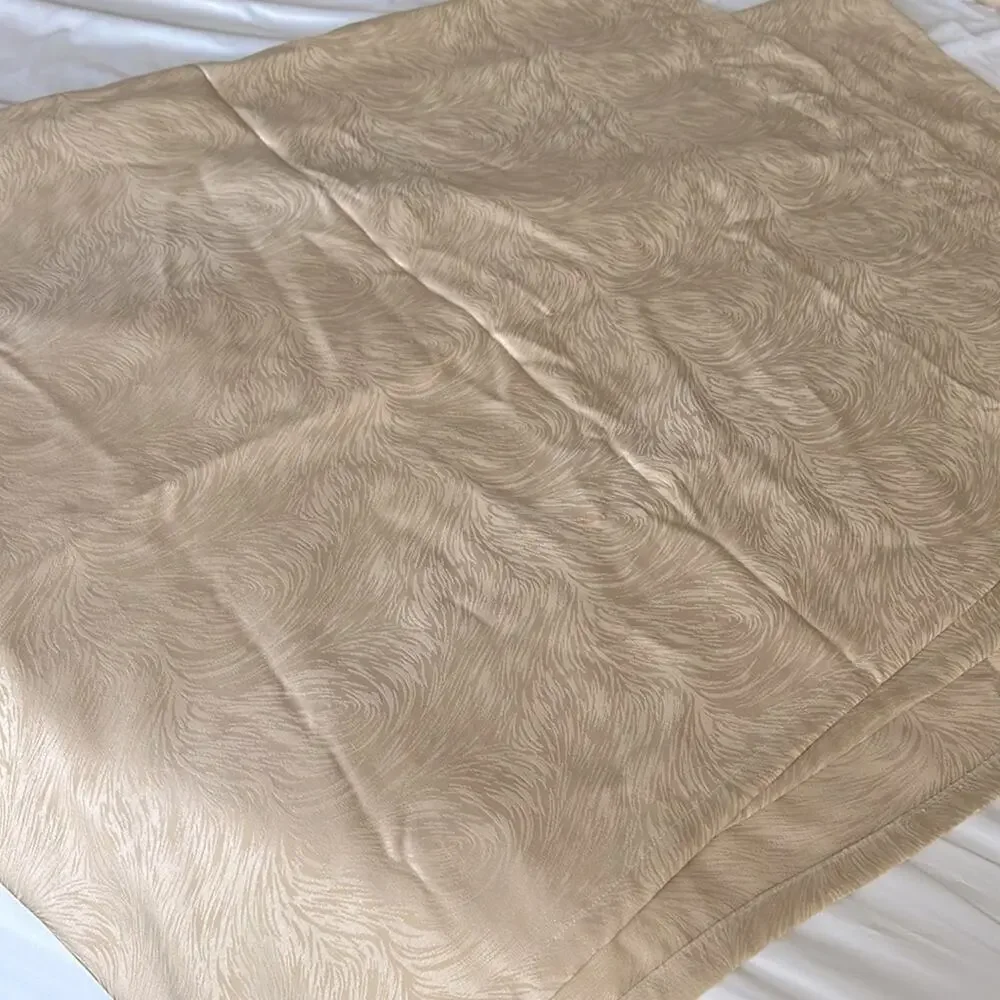 Cream textured curtains 2 panels size 55 inches by 82 inches